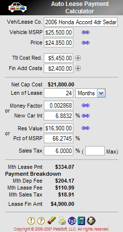 Auto Lease Payment