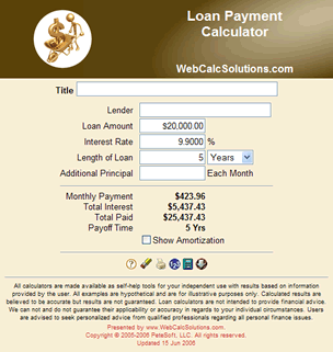 Loan Payment Calculator