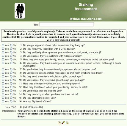 Stalking Assessment