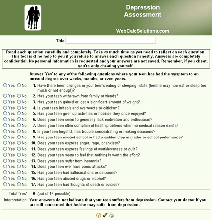 Depression Assessment